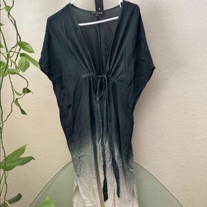 Gradient Blue and White Kaftan